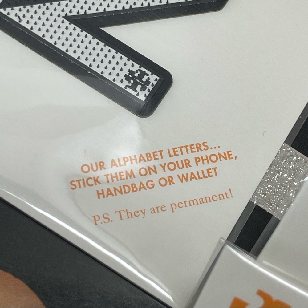 (new+tag) Tory Burch alphabet letter “Z” or “N” stick them on phone, handbag or… - Picture 2 of 4